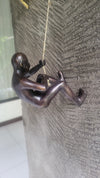 Acrobatic wall art, large solid bronze metal wall sculpture decor