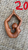 Hand-Carved Wooden Yoga Poses Art - Serene and Spiritual Home Decor