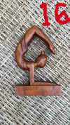 Hand-Carved Wooden Yoga Poses Art - Serene and Spiritual Home Decor