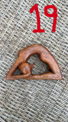 Hand-Carved Wooden Yoga Poses Art - Serene and Spiritual Home Decor