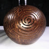 Coconut bistro patio light hand carved in Bali. Set of 8 coconuts