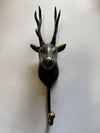 Brass reindeer Christmas stocking hook, Wall Decor, stocking stuffer hook