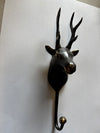 Brass reindeer Christmas stocking hook, Wall Decor, stocking stuffer hook