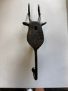 Brass reindeer Christmas stocking hook, Wall Decor, stocking stuffer hook