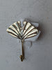 Brass Fan leaf hanger or hook for the home