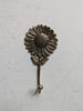 Sunflower brass hook