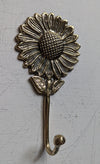 Sunflower brass hook