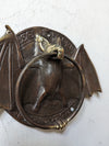 Bat wall ring, towel or knocker