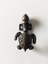 Serene Sophistication: Turtle-Shaped Brass Hook