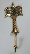 Palm Tree Hanger, One Hook, Brass