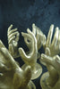 Hand shake home decor brass hand left or right door pull