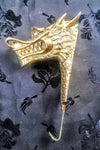 Decorative brass wall decor dragon hanger/hook