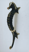 Seahorse door pull w/seastar base, 2 sizes