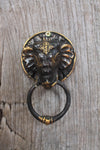 Elephant Door Knocker, Buddhist Elephant, Brass, Hand cast brass