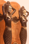 Mermaid door pull hands over head