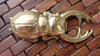 Unique Scarab brass bottle opener - Exquisite Handcrafted Art Piece