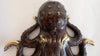 Brass wall decor octopus hanger