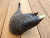 Vintage brass American eagle coat hook