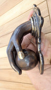 Bronze door knocker fist & ball door knocker