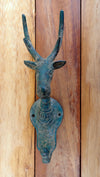 Brass deer hook, Wall Decor, Towel Hanger, Jewelry Hanger, Brass patina hook