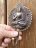 Antique Buddha hook, Buddhist Hook, Brass, Hand cast brass, clothes hook