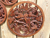 Wood carved grape vine medallion, beautiful hand carved