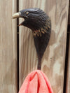 Vintage brass American eagle coat hook