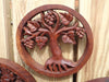 Grape tree  of life mandala, wooden medallion