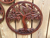 Grape tree  of life mandala, wooden medallion