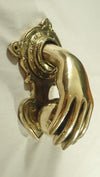 Bronze door knocker fist & ball door knocker