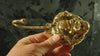 Antique Happy Buddha hook, Buddhist Brass clothes hook