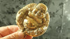 Antique Happy Buddha hook, Buddhist Brass clothes hook