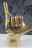 Hang Loose decorative brass hand