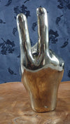 Peace decorative brass hand