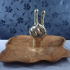 Peace decorative brass hand