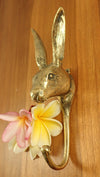 Brass rabbit hook for a children's room