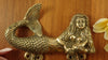 Brass Relaxing Mermaid double hook