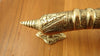 Skull and Spine entry door handle, vintage solid bronze door handle