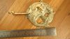 Mermaid circle brass hook