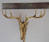 Brass Moose wall sculpture hook