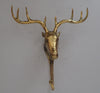 Brass Moose wall sculpture hook