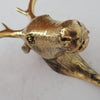 Brass Moose wall sculpture hook