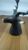 Brass deer head  Christmas candle holder