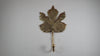 Brass Maple leaf hook or hanger for the home