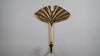 Brass Fan leaf hanger or hook for the home