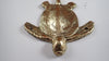 Brass turtle hanger or hook for childs room, home decor.