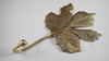 Brass Maple leaf hook or hanger for the home