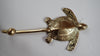 Brass turtle hanger or hook for childs room, home decor.