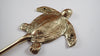 Brass turtle hanger or hook for childs room, home decor.