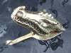 Brass dragon skull wall sculpture hook